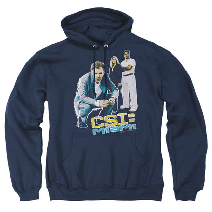 Csi:Miami In Perspective Mens Hoodie Navy Officially Licensed