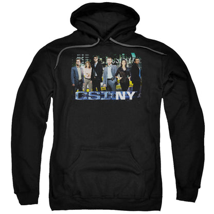 Csi Ny Cast Mens Hoodie Black Officially Licensed