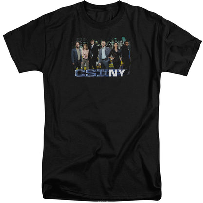 Csi Ny Cast Mens Tall T Shirt Black Officially Licensed