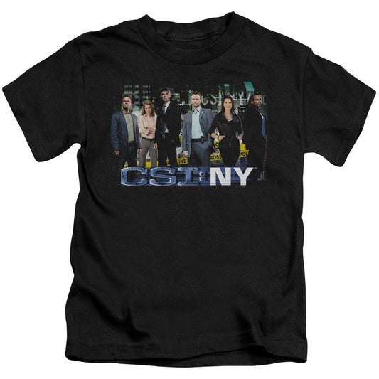 Csi Ny Cast Juvenile Kids Youth T Shirt Black Officially Licensed