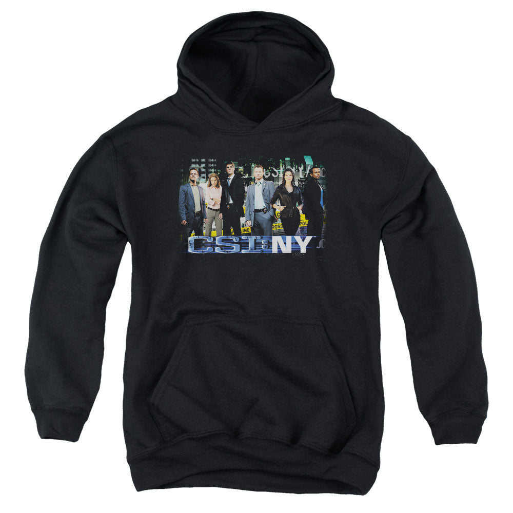 Csi Ny Cast Kids Youth Hoodie Black Officially Licensed