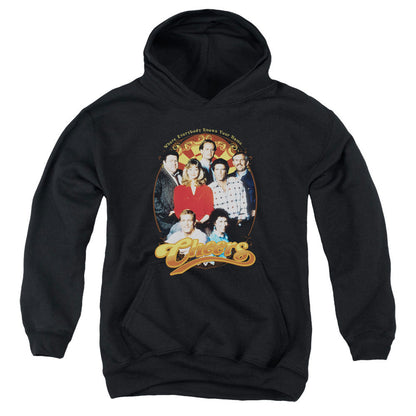 Cheers Group Shot Kids Youth Hoodie Black Officially Licensed