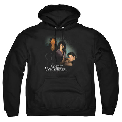 Ghost Whisperer Diagonal Cast Mens Hoodie Black Officially Licensed