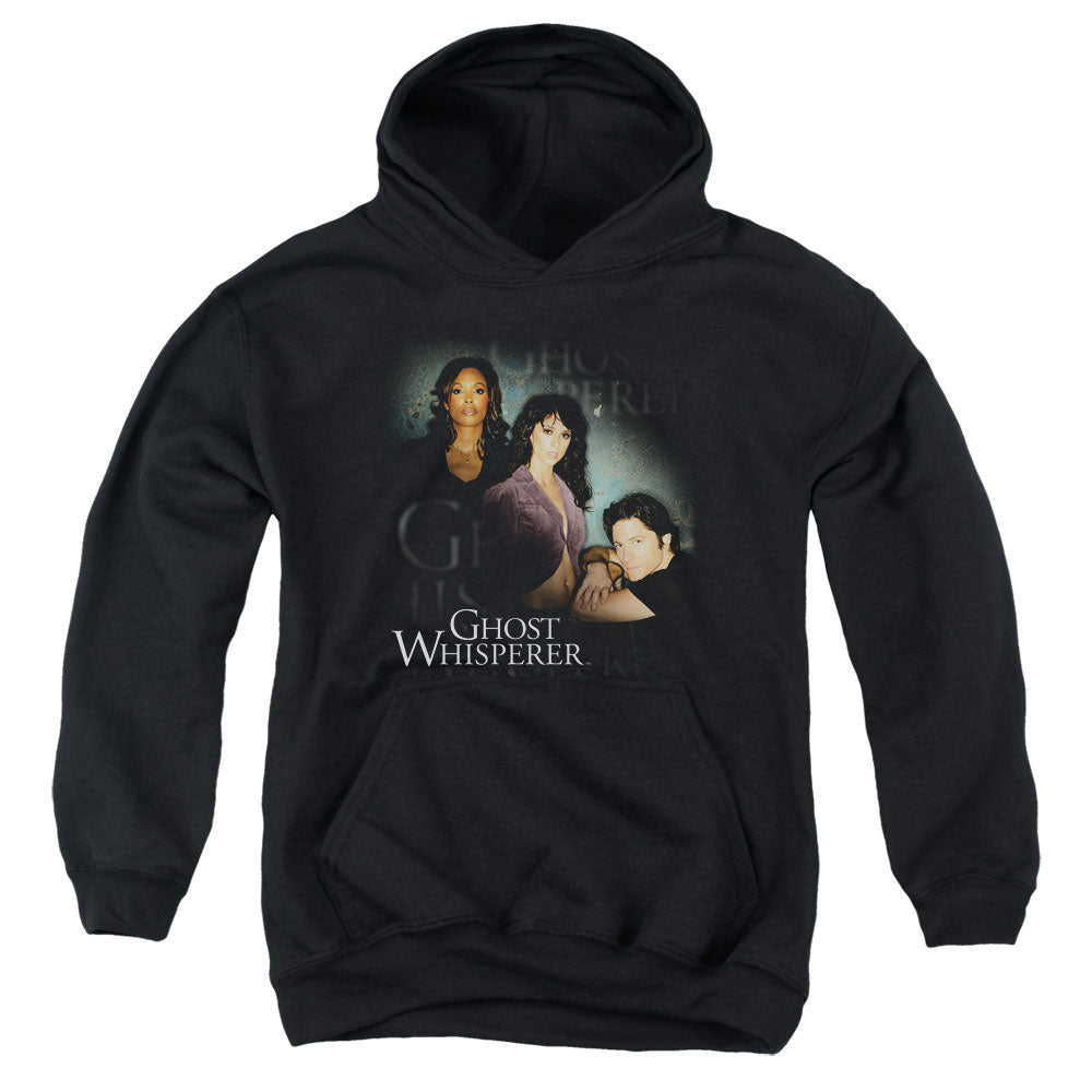 Ghost Whisperer Diagonal Cast Kids Youth Hoodie Black Officially Licensed