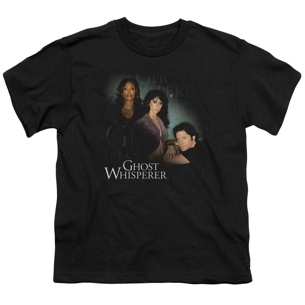 Ghost Whisperer Diagonal Cast Kids Youth T Shirt Black Officially Licensed