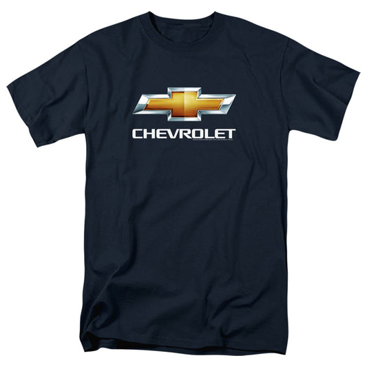 Chevrolets Chevy Bowtie Stacked Mens T Shirt Navy Officially Licensed