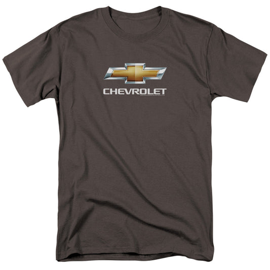 Chevrolets Chevy Bowtie Stacked Mens T Shirt Charcoal Officially Licensed