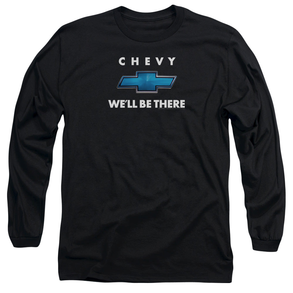 Chevrolet Well Be There Mens Long Sleeve Shirt Black Officially Licensed Officially Licensed