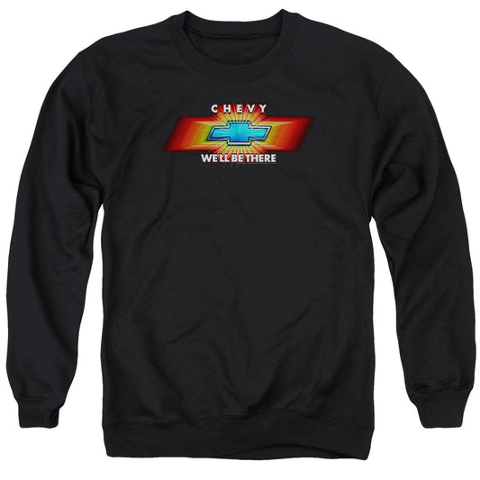 Chevrolet Chevy Well Be There Tv Spot Mens Crewneck Sweatshirt Black Officially Licensed