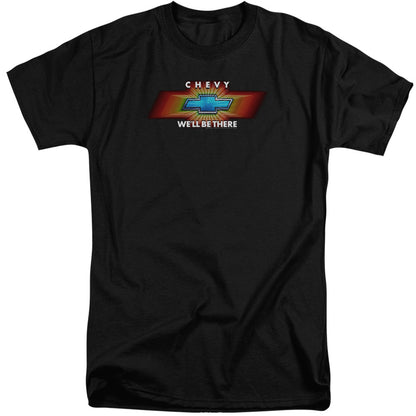 Chevrolet Chevy Well Be There Tv Spot Mens Tall T Shirt Black Officially Licensed