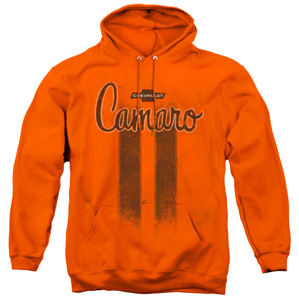 Chevrolet Camaro Stripes Mens Hoodie Orange Officially Licensed