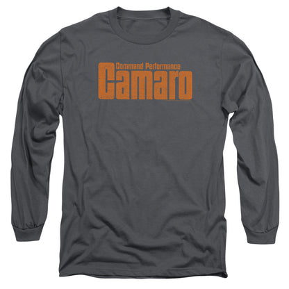 Chevrolet Command Performance Mens Long Sleeve Shirt Charcoal Officially Licensed Officially Licensed