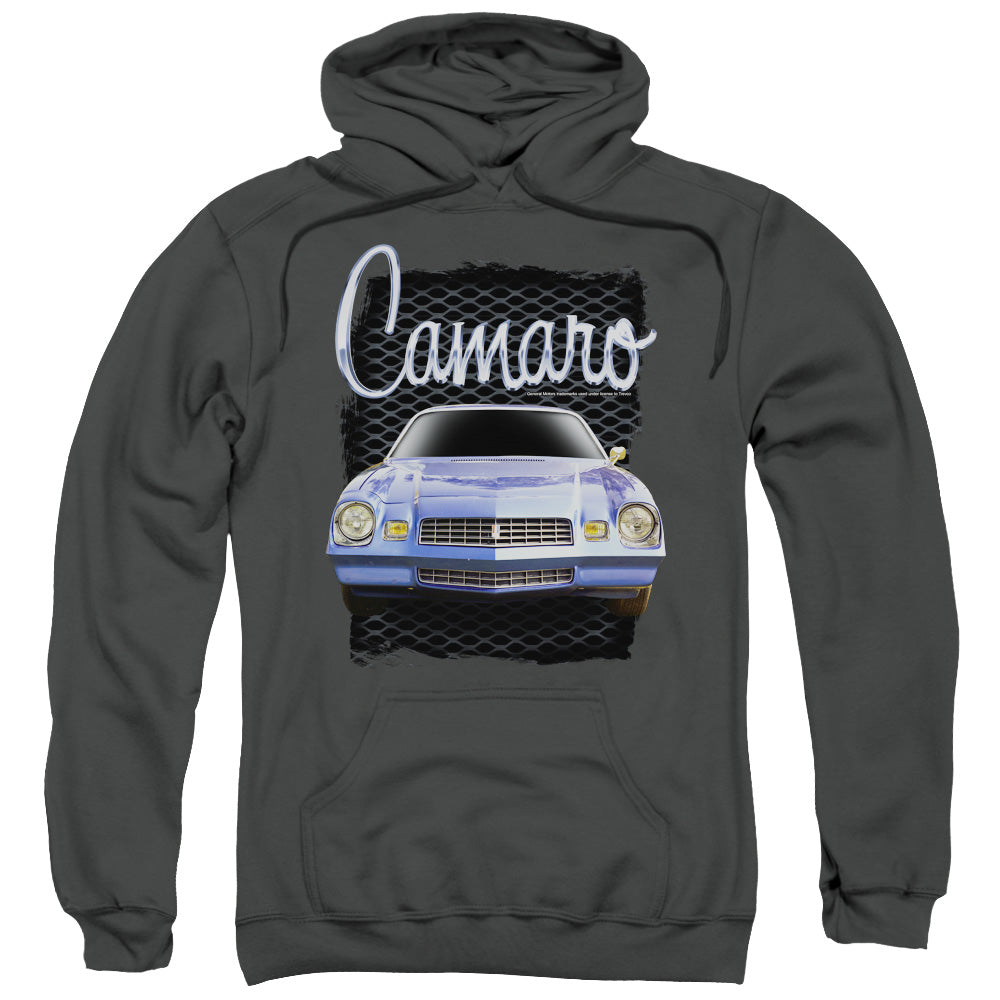 Chevrolet Yellow Camaro Mens Hoodie Charcoal Officially Licensed