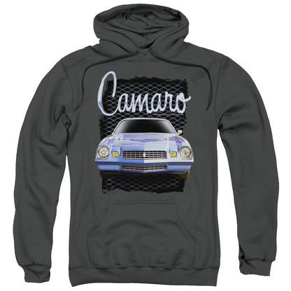Chevrolet Yellow Camaro Mens Hoodie Charcoal Officially Licensed