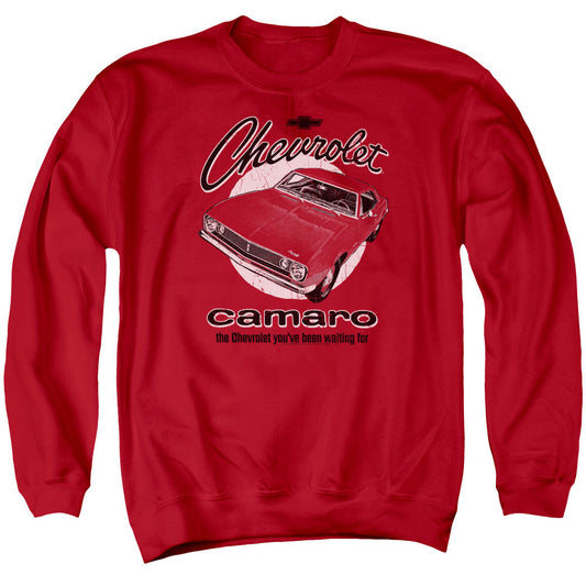 Chevrolet Retro Camaro Mens Crewneck Sweatshirt Red Officially Licensed