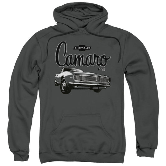 Chevrolet Script Car Mens Hoodie Charcoal Officially Licensed