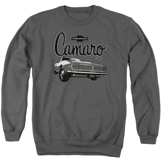 Chevrolet Script Car Mens Crewneck Sweatshirt Charcoal Officially Licensed