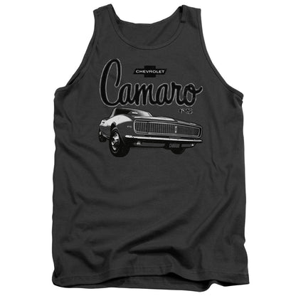 Chevrolet Script Car Mens Tank Top Shirt Charcoal Officially Licensed