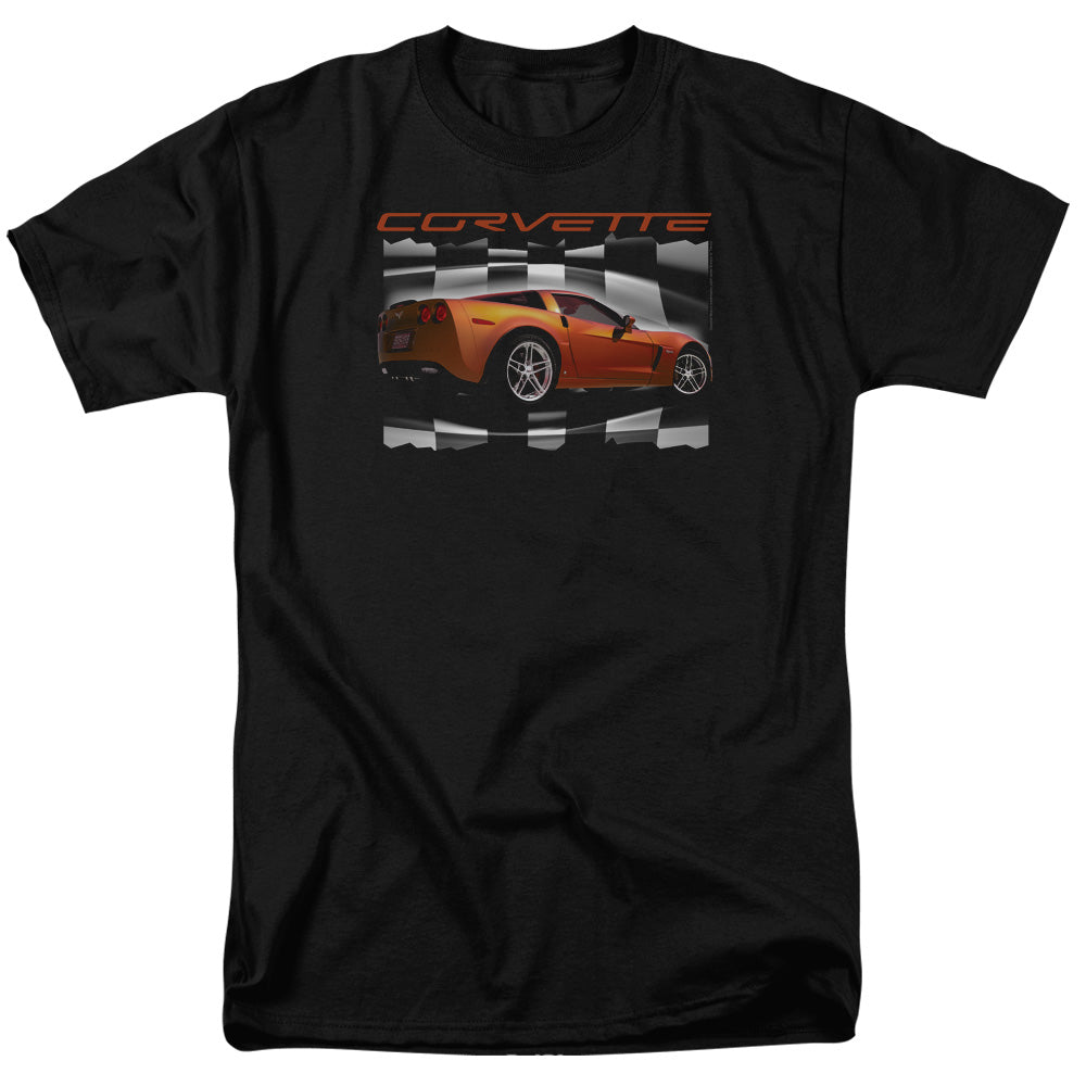 Chevrolet Orange Z06 Vette Mens T Shirt Black Officially Licensed