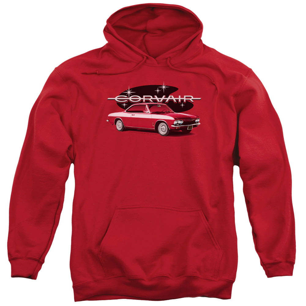 Chevrolet 65 Corvair Mona Spyda Coupe Mens Hoodie Red Officially Licensed