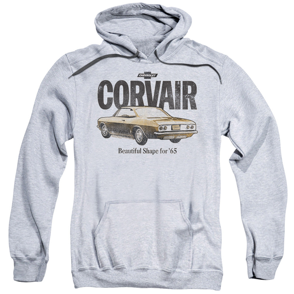 Chevrolet Retro Corvair Mens Hoodie Athletic Heather Officially Licensed