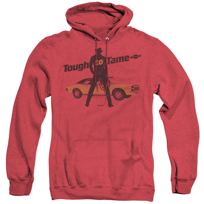Chevrolet Tough To Tame Heather Mens Hoodie Red Officially Licensed