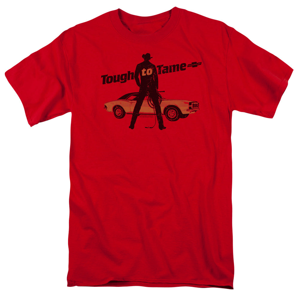 Chevrolet Tough To Tame Mens T Shirt Red Officially Licensed