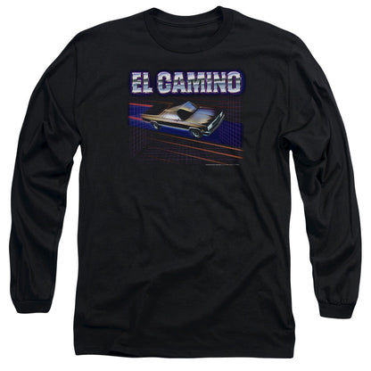 Chevrolet El Camino 85 Mens Long Sleeve Shirt Black Officially Licensed Officially Licensed