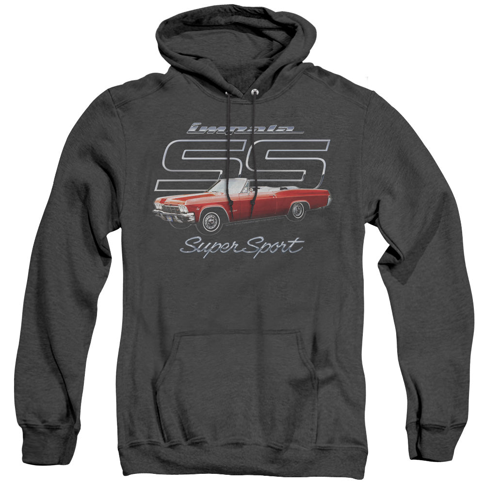 Chevrolet Impala Ss Mens Heather Hoodie Black Officially Licensed