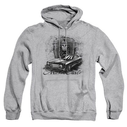 Chevrolet Monte Carlo Drawing Mens Hoodie Athletic Heather Officially Licensed