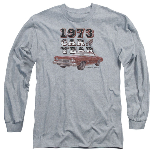 Chevrolet Car Of The Year Mens Long Sleeve Shirt Athletic Heather Officially Licensed Officially Licensed