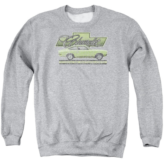 Chevrolet Vega Car Of The Year 71 Mens Crewneck Sweatshirt Athletic Heather Officially Licensed