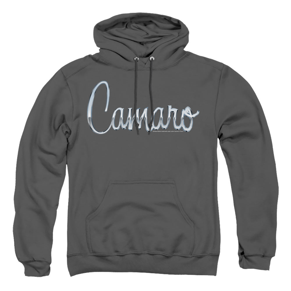 Chevrolet Classic Camaro Metal Mens Hoodie Charcoal Officially Licensed
