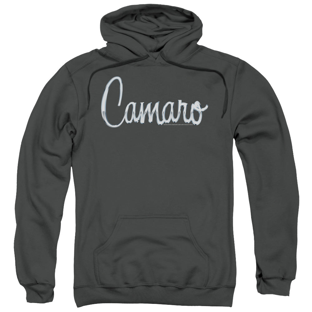 Chevrolet Classic Camaro Metal Mens Hoodie Charcoal Officially Licensed