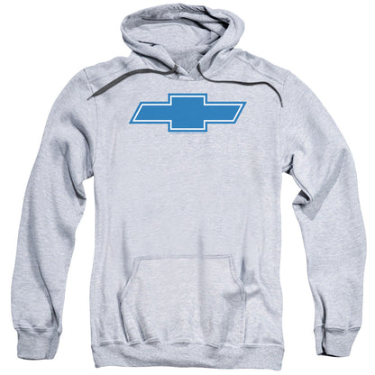 Chevrolet Simple Vintage Bowtie Mens Hoodie Athletic Heather Officially Licensed