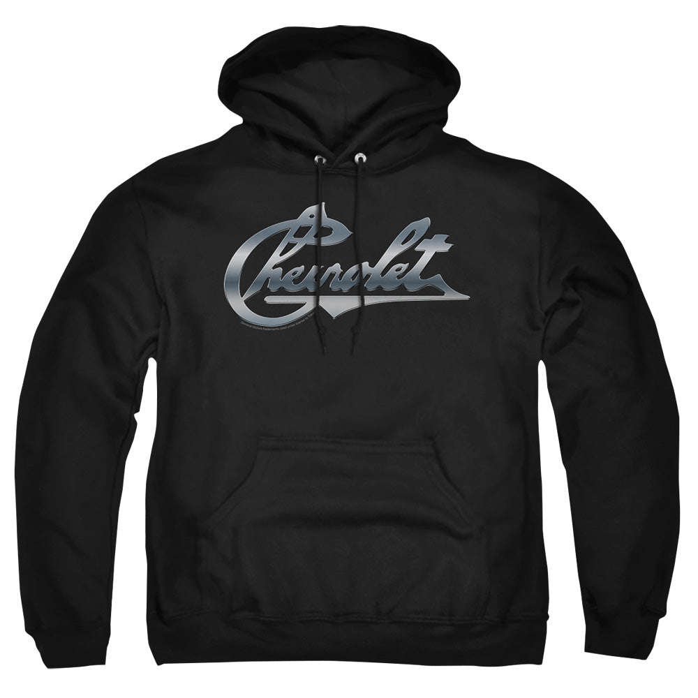 Chevrolet Chrome Vintage Chevy Bowtie Mens Hoodie Black Officially Licensed