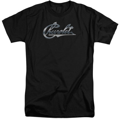 Chevrolet Chrome Vintage Chevy Bowtie Mens Tall T Shirt Black Officially Licensed