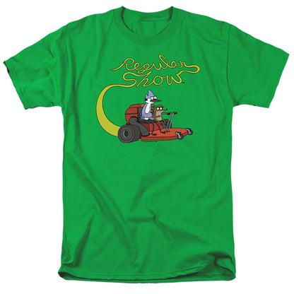 Regular Show Mower Mens T Shirt Kelly Green