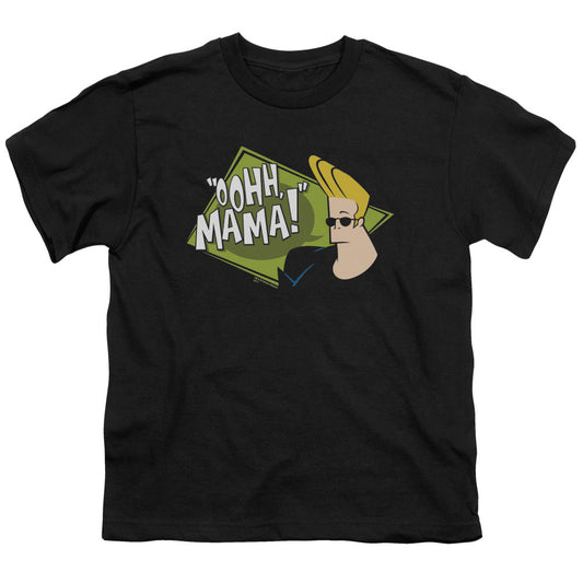 Johnny Bravo Oohh Mama Kids Youth T Shirt Black Officially Licensed