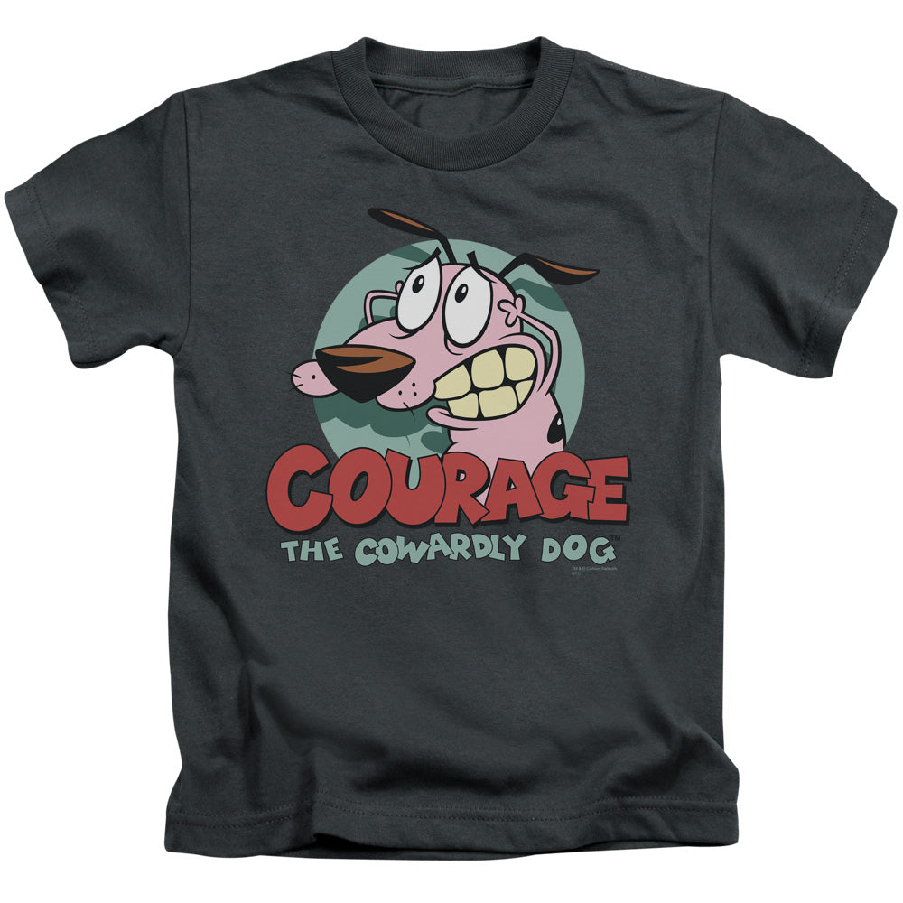 Courage the Cowardly Dog Courage Juvenile Kids Youth T Shirt Charcoal Officially Licensed