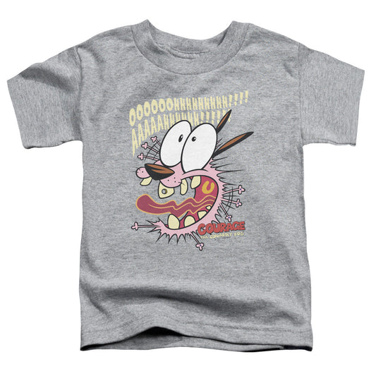 Courage the Cowardly Dog Scaredy Dog Toddler Kids Youth T Shirt Athletic Heather Officially Licensed