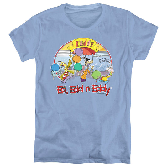 Ed Edd N Eddy Jawbreakers Womens T Shirt Carolina Blue Officially Licensed