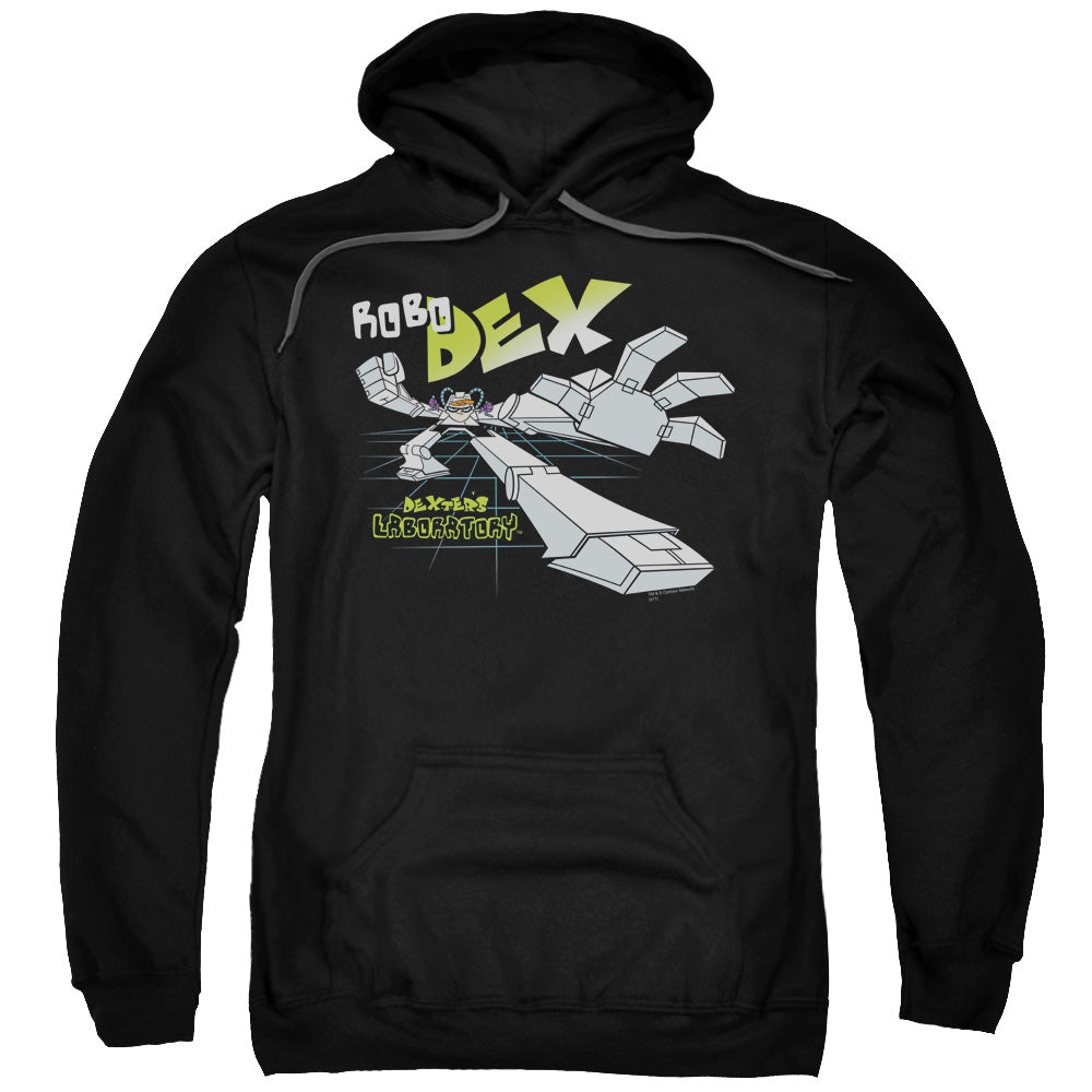 Dexter's Laboratory Robo Dex Mens Hoodie Black Officially Licensed