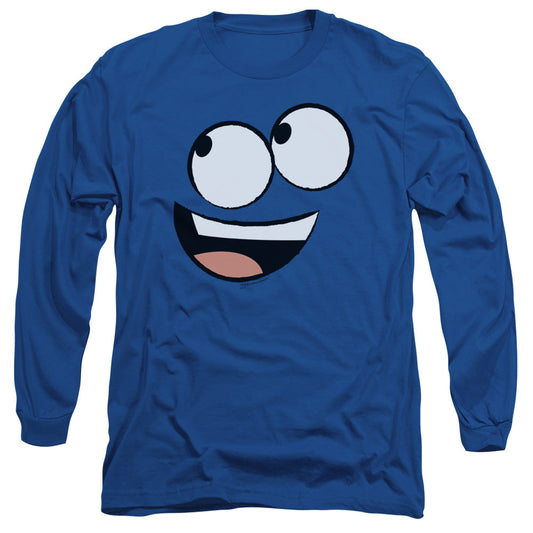 Fosters Blue Face Mens Long Sleeve Shirt Royal Officially Licensed