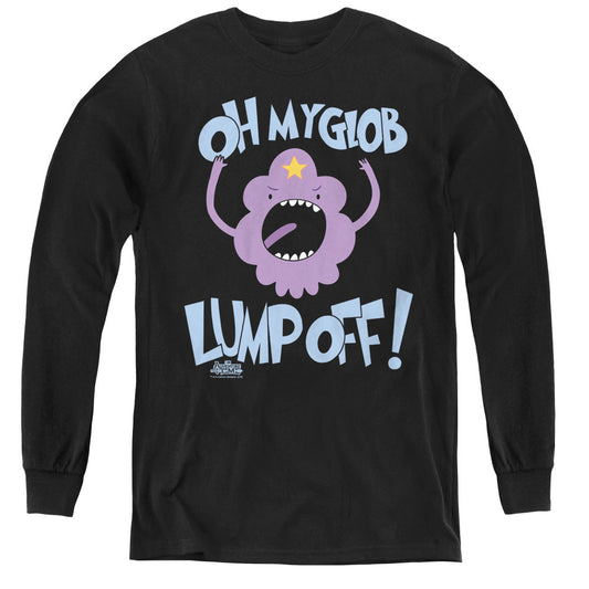 Adventure Time Lump Off Long Sleeve Kids Youth T Shirt Black Officially Licensed