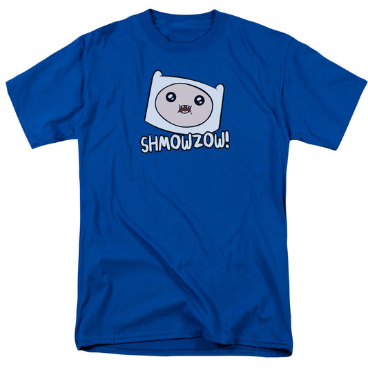 Adventure Time Shmowzow Mens T Shirt Royal Officially Licensed