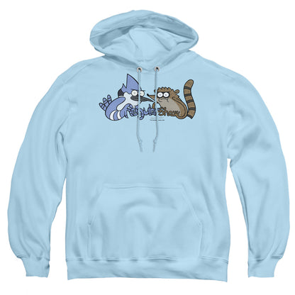 The Regular Show Tattoo Art Mens Hoodie Light Blue Officially Licensed