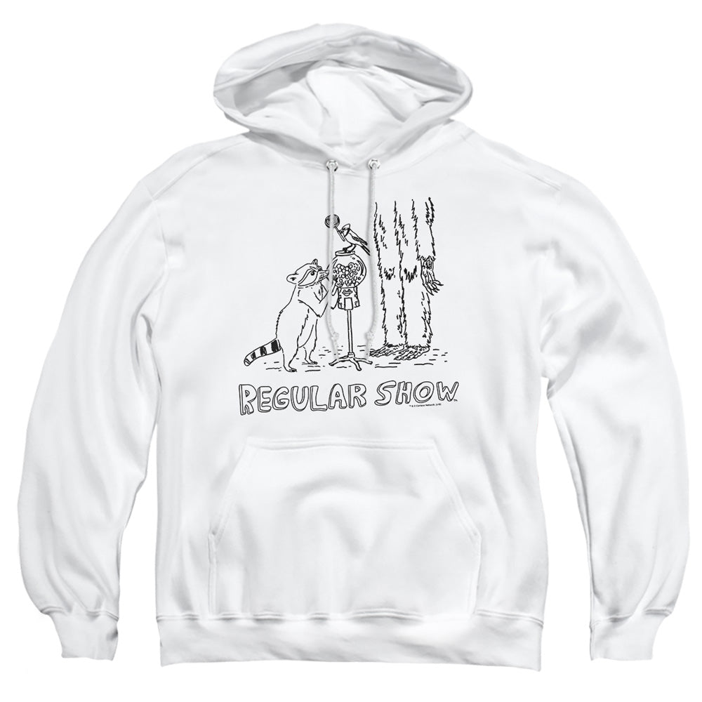 The Regular Show Tattoo Art Mens Hoodie White Officially Licensed