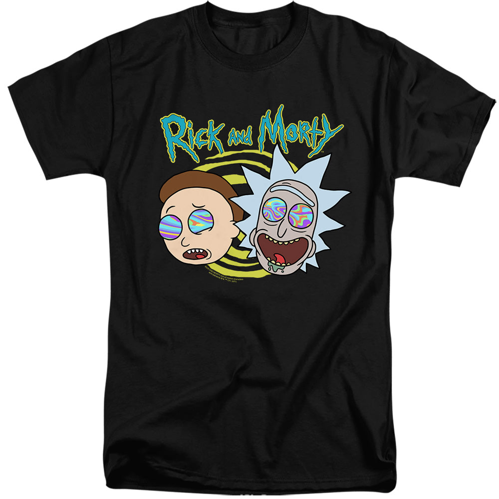 Rick And Morty Blown Minds Mens Tall T Shirt Black Officially Licensed