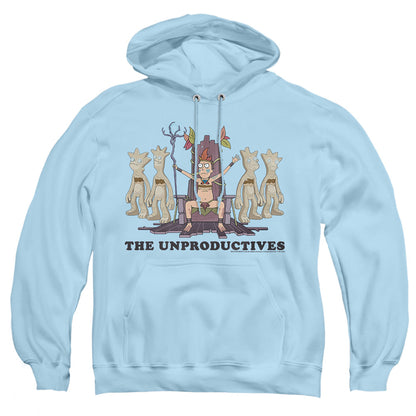 Rick And Morty The Unproductives Mens Hoodie Light Blue